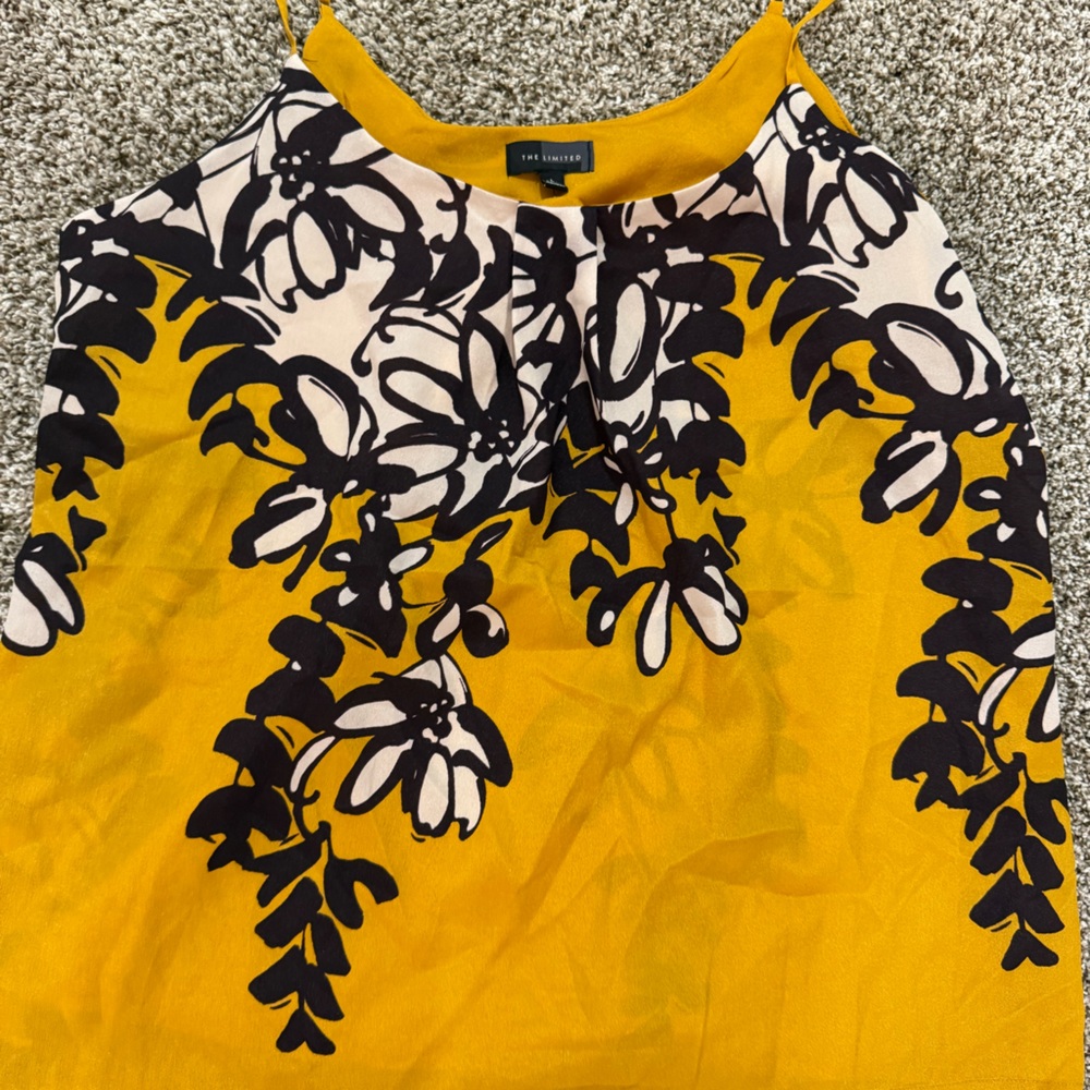 The Limited Mustard Yellow Fabric